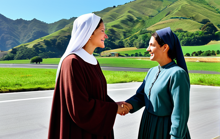 세인트헬레나 장기 거주 팁 - Welcoming Saint Helena Scene**

"A friendly Saint Helenian woman in modest, traditional clothing, we...