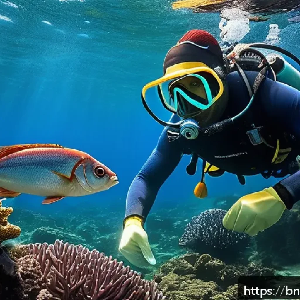 세인트헬레나의 해양자원 활용 - A vibrant underwater scene off the coast of Saint Helena showcasing diverse marine life including co...