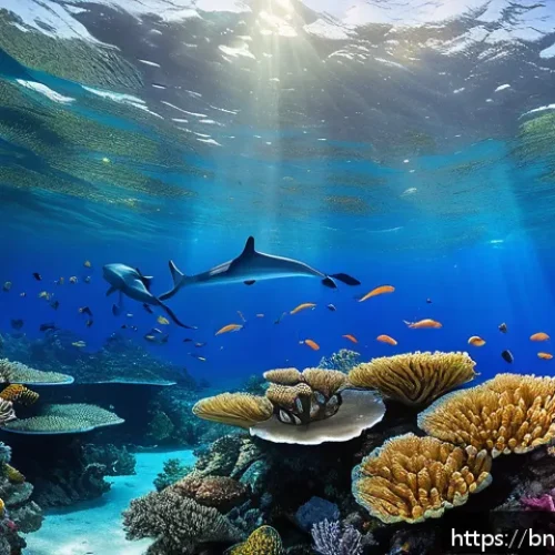 세인트헬레나 다이빙 포인트 - A vibrant underwater coral reef scene off Saint Helena, featuring bright, multicolored corals resemb...